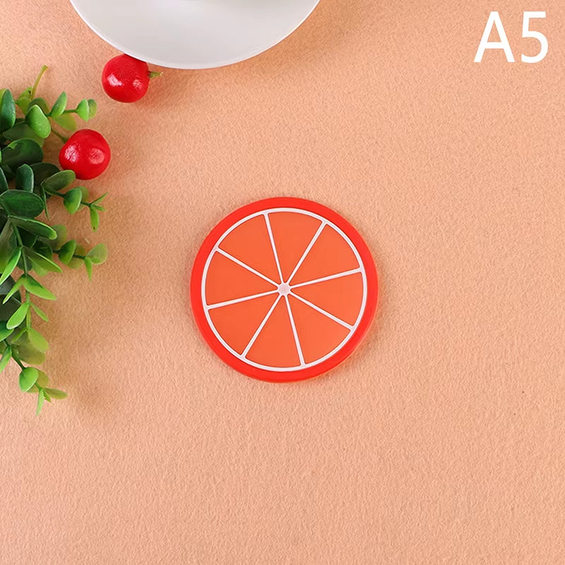 Ins Colour Gradient Acrylic Coaster Anti-Slip round Cup Pad Dining Table Placemat Cafe Decor Mug Mats