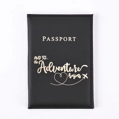 1PCS Passport Cover Bag for Women Men Pu Leathaer Fashion Travel Passport Holder Case ID Name Business Cards Protector Pouch