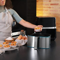 Air Fryer 5,5 L Cecofry Full Inox 5500 Pro. 1700W, Dietary and Digital, Touch Panel, Stainless Steel Finish, Perfectcook Technology, Thermostat, 8 Modes. Oil Free.