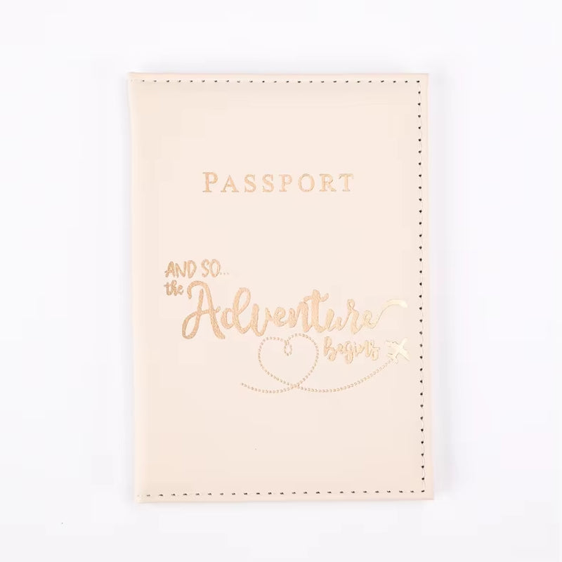 1PCS Passport Cover Bag for Women Men Pu Leathaer Fashion Travel Passport Holder Case ID Name Business Cards Protector Pouch