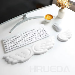 Mechanical Keyboard, Mouse, Wrist Rest, Computer Keyboard, Laptop, Angel Wing, Memory Foam, Mouse Pad Wrist Support