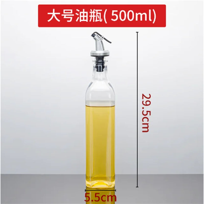 Leak-Proof Plastic Oil Pot: Kitchen Seasoning Soy Sauce Vinegar Bottle in 150ML/250ML/500ML Sizes 