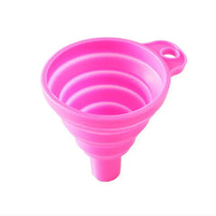 Household Telescopic Funnel Kitchen Packaging High Temperature Resistant Funnel Mini Folding Funnel Kitchen Tools 4 Colors 1 Pac