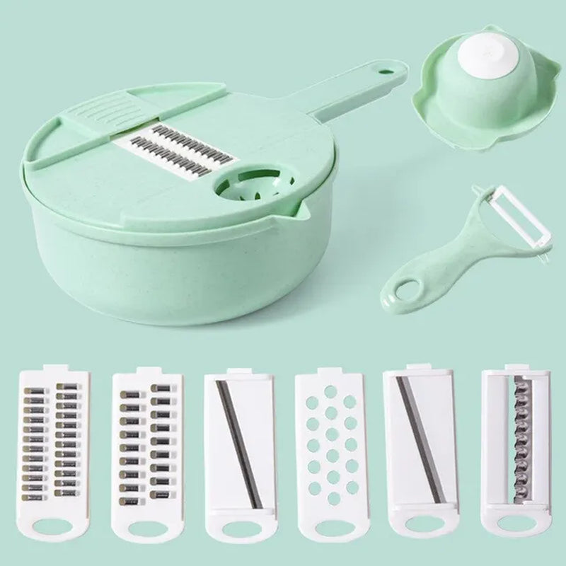 Manual Shred Grater: 1 Piece in Green/Blue/Pink for Effortless Salad and Vegetable Chopping