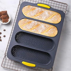 Baking Mold Restaurant Bread Food Mould Grade Baguette Bake Tray Silicone Anti-Scalding Non-Stick Oven Tool Kitchen Accessories