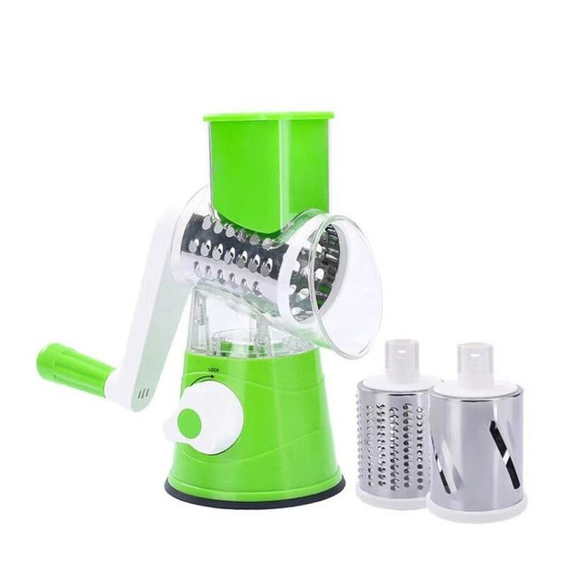 Hand Crank Multifunctional Vegetable Cutter: Home Kitchen Shredder and Potato Grater with Roller Design for Effortless Cutting