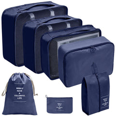 Ultimate Travel Organizer Set: 7 Piece Packing Cubes and Storage Bags 