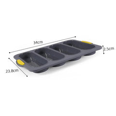 Baking Mold Restaurant Bread Food Mould Grade Baguette Bake Tray Silicone Anti-Scalding Non-Stick Oven Tool Kitchen Accessories