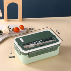 Single Layer Insulated Lunch Box for Kids Microwaveable Japanese Tableware Seal Bento Box Plastic Square Food Container