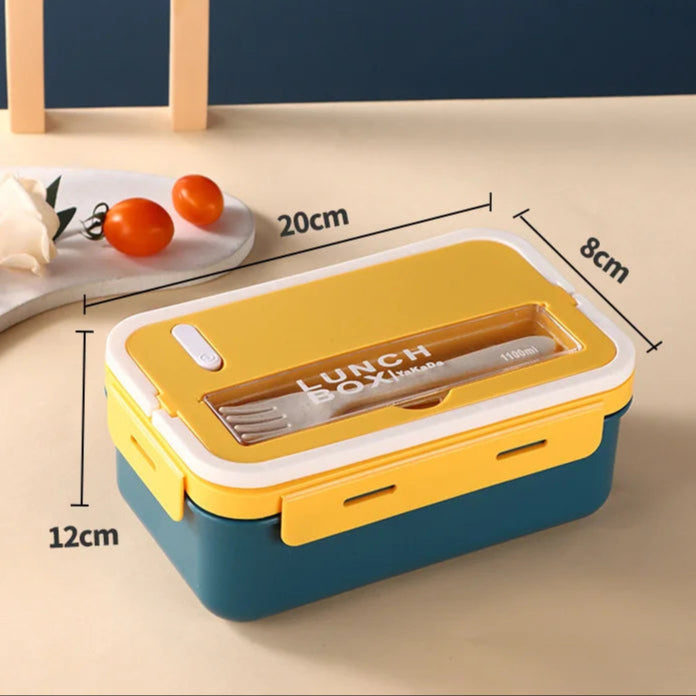 Single Layer Insulated Lunch Box for Kids Microwaveable Japanese Tableware Seal Bento Box Plastic Square Food Container