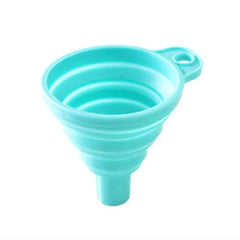 Household Telescopic Funnel Kitchen Packaging High Temperature Resistant Funnel Mini Folding Funnel Kitchen Tools 4 Colors 1 Pac