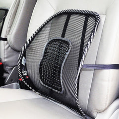 Car Seat Office Chair Massage Back Lumbar Support Mesh Ventilate Cushion Pad Black Mesh Back Lumbar Cushion for Car Driver