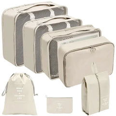 Ultimate Travel Organizer Set: 7 Piece Packing Cubes and Storage Bags 