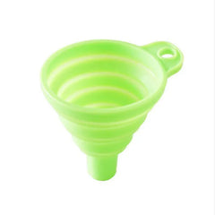 Household Telescopic Funnel Kitchen Packaging High Temperature Resistant Funnel Mini Folding Funnel Kitchen Tools 4 Colors 1 Pac