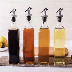 Leak-Proof Plastic Oil Pot: Kitchen Seasoning Soy Sauce Vinegar Bottle in 150ML/250ML/500ML Sizes 