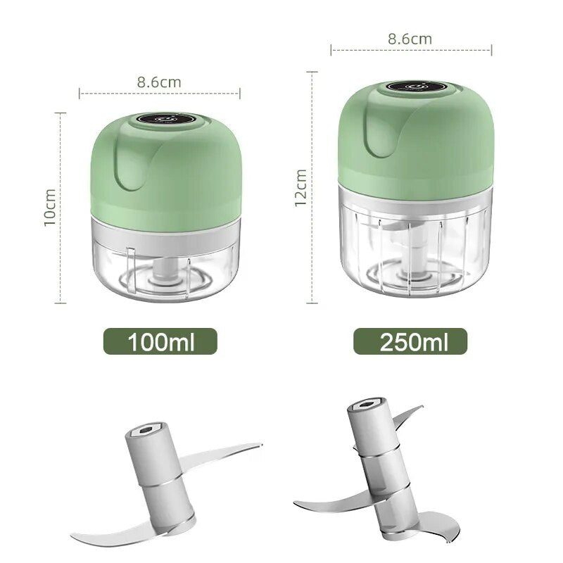 USB Mini Electric Garlic Chopper: Sturdy and Durable Garlic Masher Machine, Meat Grinder, and Vegetable Crusher for Crushed Ginger 