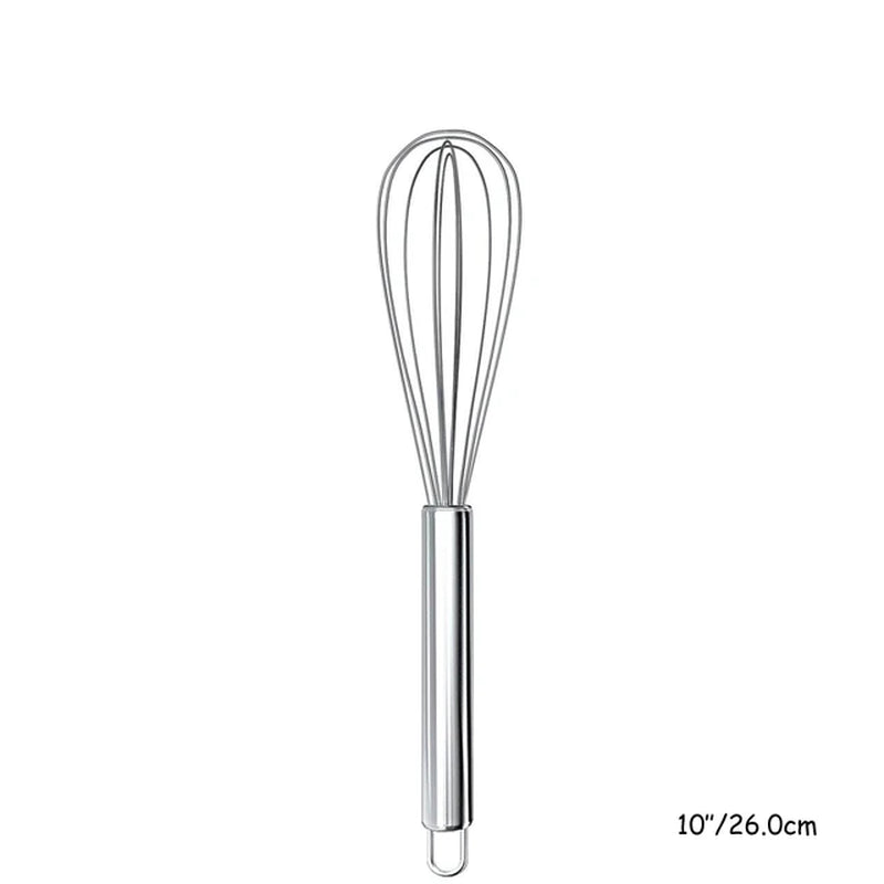 8" 10" 12" Egg Whisk Stainless Steel Egg Whisk Kitchen Wire Balloon Whisk Milk Egg Beater Egg Mixing Mixer Tools KC0231