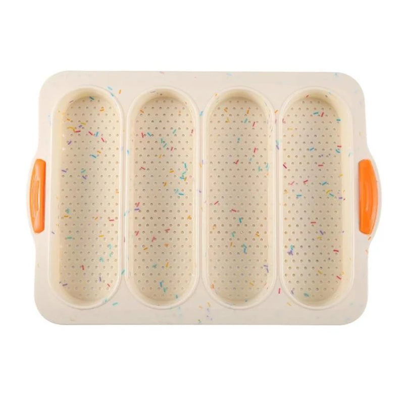 Baking Mold Restaurant Bread Food Mould Grade Baguette Bake Tray Silicone Anti-Scalding Non-Stick Oven Tool Kitchen Accessories