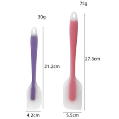 Translucent Non-Stick Silicone Cake Scraper: Kitchen Cooking Pastry Spatula for Cake Cream, Mold Brush, and Baking Accessories