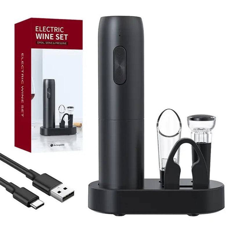 Rechargeable Electric Wine Bottle Opener: Automatic Corkscrew for Wine