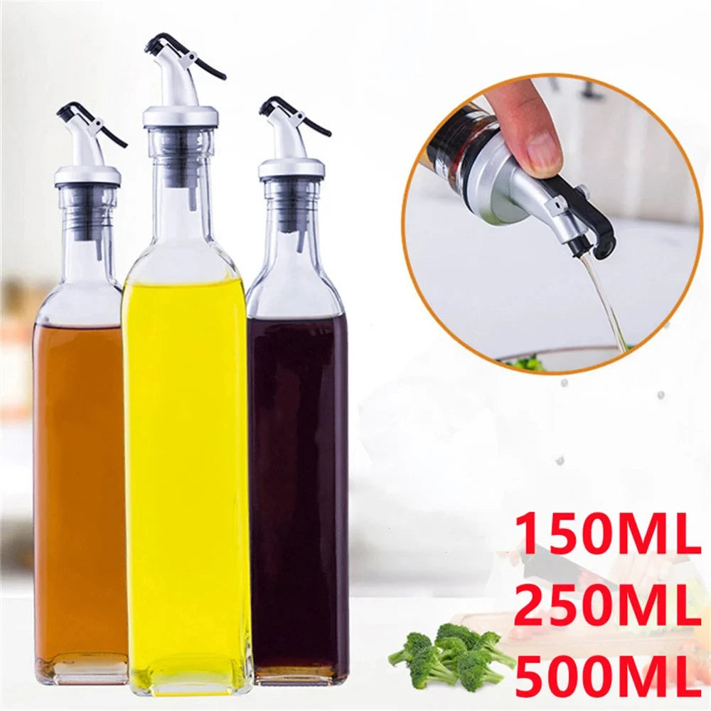 Leak-Proof Plastic Oil Pot: Kitchen Seasoning Soy Sauce Vinegar Bottle in 150ML/250ML/500ML Sizes 