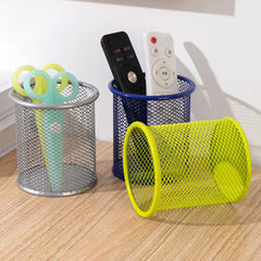 1Pcs New Pencil Holder Office Desk Metal Mesh Square Pen Pot Cup Case Container Organiser Durable Pencil Case