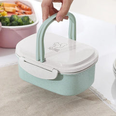 Wheat Lunch Box Straw Box Microwave Food Box Picnic Food Container