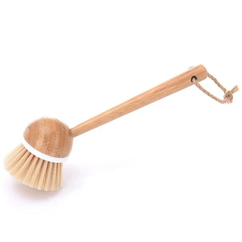 Multifunction Home Kitchen Washing Utensils Wooden Long Handle Pan Pot Cleaning Brush Dish Bowl Washing Brush Cleaning Tools