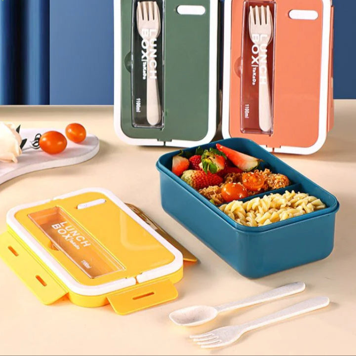 Single Layer Insulated Lunch Box for Kids Microwaveable Japanese Tableware Seal Bento Box Plastic Square Food Container