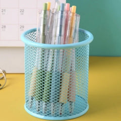 1Pcs New Pencil Holder Office Desk Metal Mesh Square Pen Pot Cup Case Container Organiser Durable Pencil Case