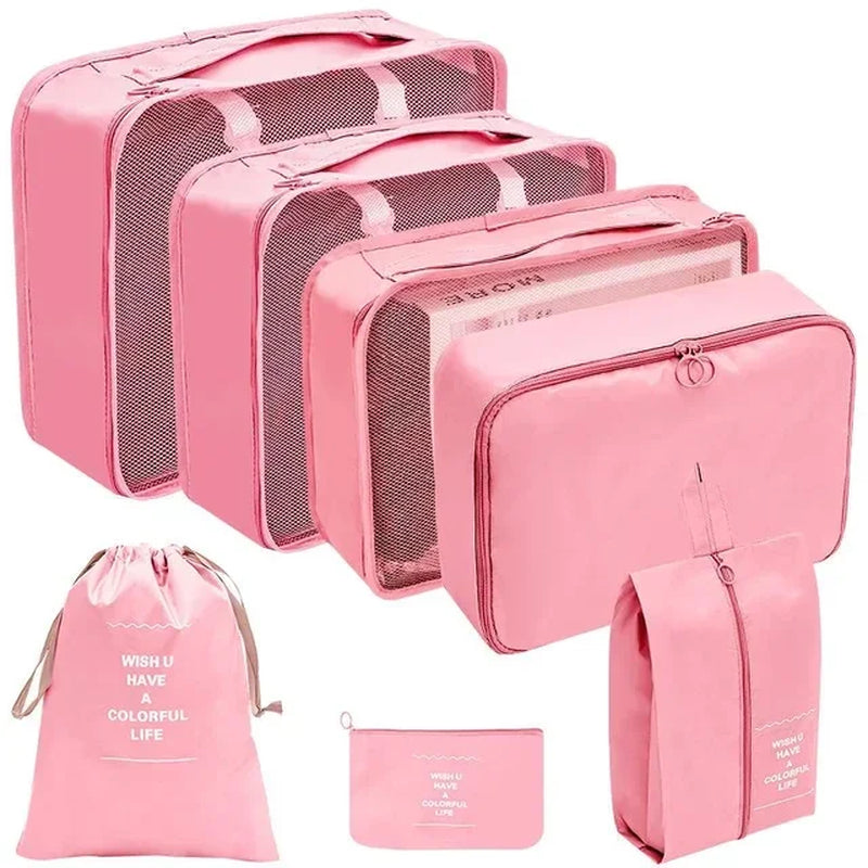 Ultimate Travel Organizer Set: 7 Piece Packing Cubes and Storage Bags 