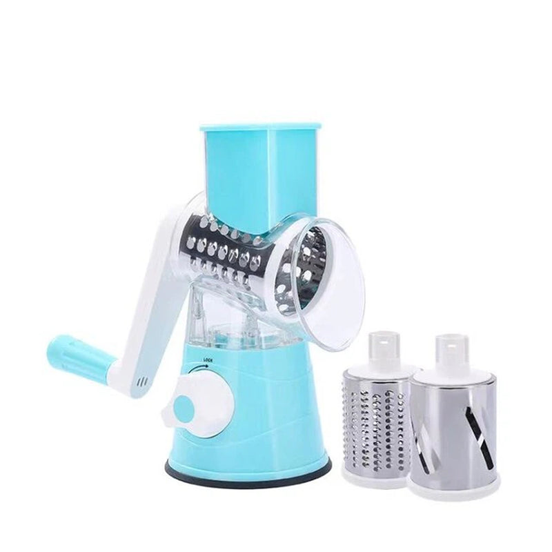 Hand Crank Multifunctional Vegetable Cutter: Home Kitchen Shredder and Potato Grater with Roller Design for Effortless Cutting